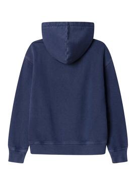 Sweatshirt Pepe Jeans Vernon mit dunkelblauem kreisförmigem Logo für Jungen.