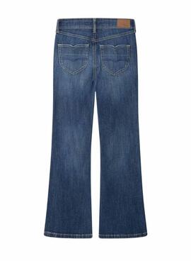 Pepe Jeans Slim Flare Jeans in Blau für Mädchen.