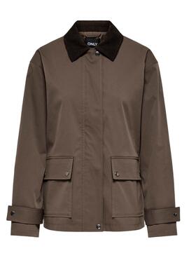 Jacke Only Evelyn braun für Damen