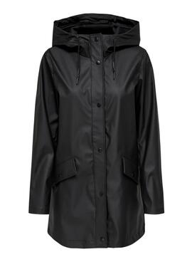 Regenmantel Only Elisa in Schwarz für Damen.