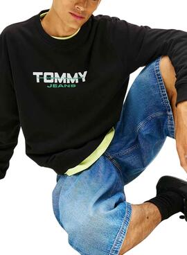 Tommy Jeans Essential DNA Hoodie schwarz für Herren