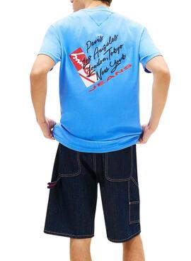 Tommy Jeans Shift T-Shirt in Blaugrün für Herren