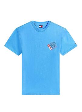 Tommy Jeans Shift T-Shirt in Blaugrün für Herren