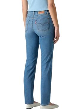 Jeans Levis 312 Shaping Slim in blauem Wasch für Damen