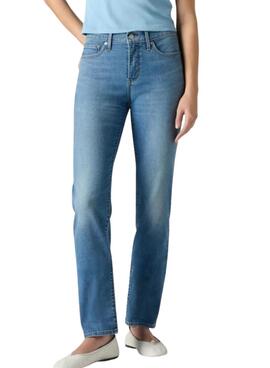 Jeans Levis 312 Shaping Slim in blauem Wasch für Damen