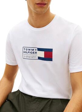 T-Shirt Tommy Hilfiger Brand Love Box weiß für Herren