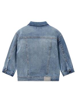 Blaue Mayoral Jeansjacke mit Taschen für Jungen.