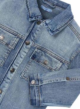 Blaue Mayoral Jeansjacke mit Taschen für Jungen.