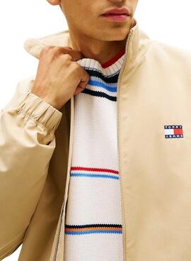 Jacke Tommy Jeans Essential beige für Herren.