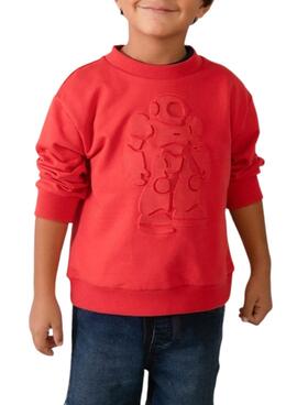 Rote Mayoral-Astronauten-Sweatshirt für Jungen.