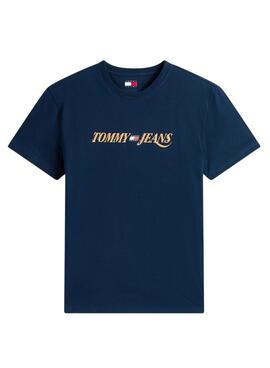 Tommy Jeans Vintage-Logo-T-Shirt in Marineblau für Herren
