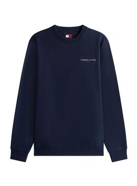 Tommy Jeans Linear Chest Sweatshirt in Navy für Herren
