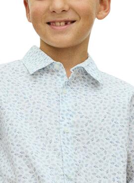 Hemd Mayoral mit Blättermuster für Jungen.