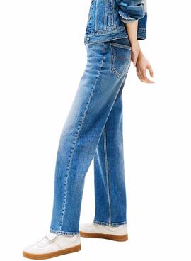Jeanshose Tommy Jeans Layla slim in mittelblau für Damen