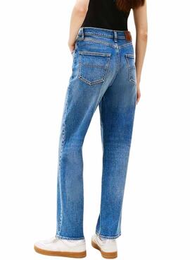 Jeanshose Tommy Jeans Layla slim in mittelblau für Damen