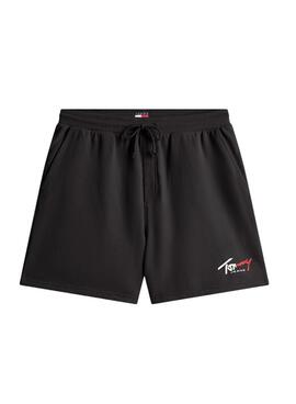 Kurze Hose Tommy Jeans Signature Schwarz für Herren