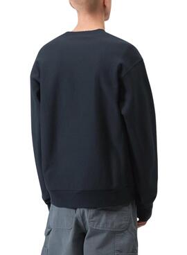 Sweatshirt Carhartt American Script blau für Herren.