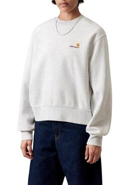 Sweatshirt Carhartt American Script grau für Damen