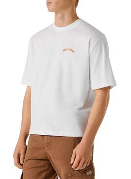 T-shirt Pepe Jeans Gideon weiß für Herren