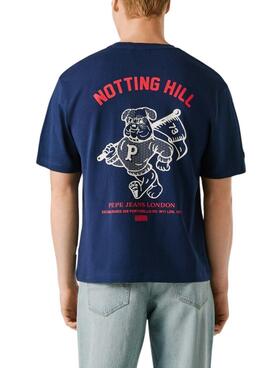 T-shirt Pepe Jeans Gideon navy für Herren.