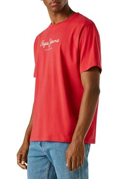 T-Shirt Pepe Jeans Eggo rot für Herren