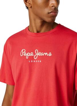 T-Shirt Pepe Jeans Eggo rot für Herren
