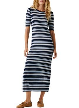 Kleid Pepe Jeans Kimmi Streifen blau für Damen