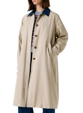 Trenchcoat Pepe Jeans Fionna beige für Damen