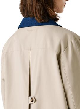 Trenchcoat Pepe Jeans Fionna beige für Damen