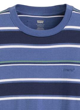T-Shirt Levis Red Tab Vintage Blue Stripe für Herren