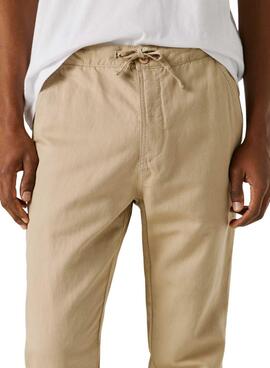 Chinesische Hose Pepe Jeans Pull On Comfort in Beige für Herren.