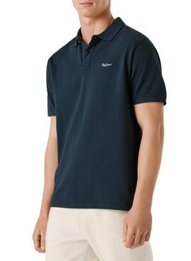 Poloshirt Pepe Jeans Oscar in Marineblau für Herren.