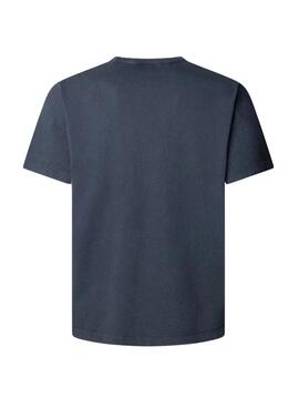 T-Shirt Pepe Jeans Gunner navy für Herren.