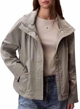 Parka Calvin Klein Jeans Tech grün für Damen