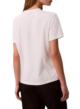 T-Shirt Calvin Klein Jeans Classic Foil weiß für Damen