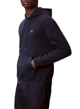 Pullover Calvin Klein Jeans Monogramm in Marineblau für Herren