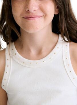 Mayoral T-Shirt mit Trägern in Weiß für Mädchen.