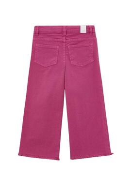 Mayoral Fuchsia Stoffhose mit ausgefranster Unterseite für Mädchen
