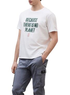 T-shirt Ecoalf Min weiß für Herren