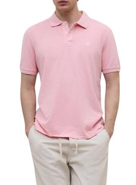 Nachhaltiges Ecoalf Tedan Poloshirt in Rosa für Herren.