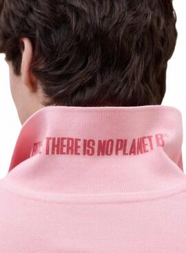 Nachhaltiges Ecoalf Tedan Poloshirt in Rosa für Herren.