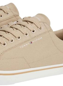 Turnschuhe Tommy Jeans Vulc aus Leinwand in Kamel für Herren