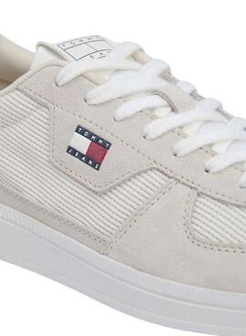 Turnschuhe Tommy Jeans Greenwich mit gemischter Struktur in Grau für Herren