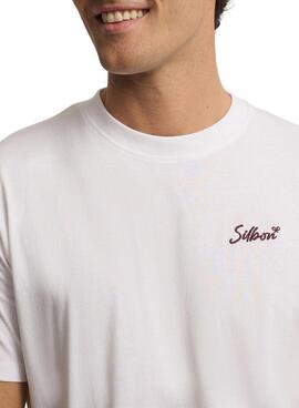 T-Shirt Silbon Saint Tropez weiß für Herren.