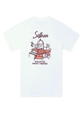 T-Shirt Silbon Saint Tropez weiß für Herren.