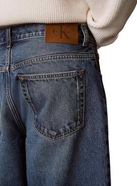 Bermudas Calvin Klein Jeans 90er Jahre mittelblaue Jeans für Herren