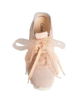 Turnschuhe Calvin Klein Jeans Laces rosa für Damen.