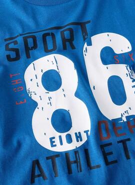 T-shirt Name It sport 86 blau für Jungen.