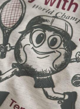 Sudadera Name It beige für Jungen