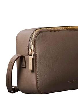 Handtasche Calvin Klein Jeans Foil Logo Kaffee für Damen